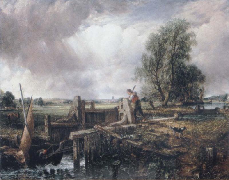 John Constable A boat passing a lock oil painting picture
